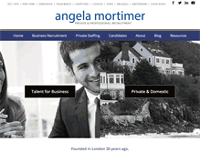 Tablet Screenshot of angelamortimer-us.com